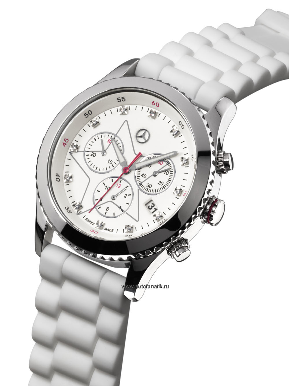 Mercedes benz stainless steel watch