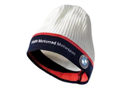 Вязаная шапка BMW Motorrad Knited Beanie Motorsport, White