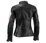 Женская кожаная мотокуртка BMW Motorrad Club Leather Jacket, Black/White, артикул 76148553471