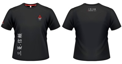 Мужская футболка Mitsubishi Men's T-Shirt Hieroglyph, Black