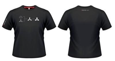 Мужская футболка Mitsubishi Men's T-Shirt History, Black