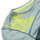 Женский лонгслив BMW Motorrad Women's Ride Shirt, Aqua/Neon Yellow, артикул 76258541415
