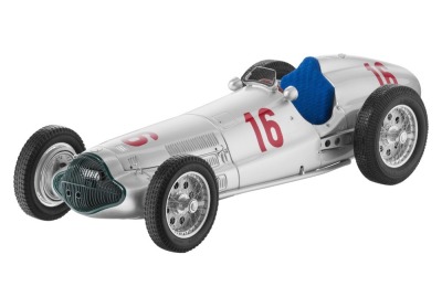 Модель Mercedes-Benz W154, German GP, start number 16, Seaman, 1938, Silver, Scale 1:18