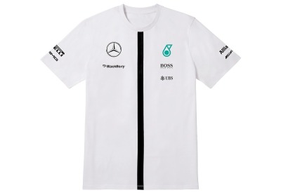 Мужская футболка Mercedes F1 Men's T-shirt, Team 2015, White