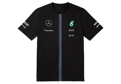 Мужская футболка Mercedes F1 Men's T-shirt, Team 2015, Black