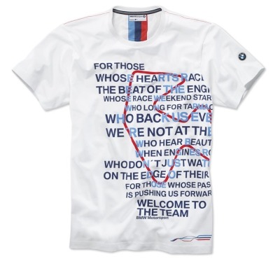 Мужская футболка BMW Motorsport Graphic T-Shirt, men, White
