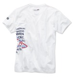 Мужская футболка BMW Motorsport Graphic T-Shirt, men, White, артикул 80142285824