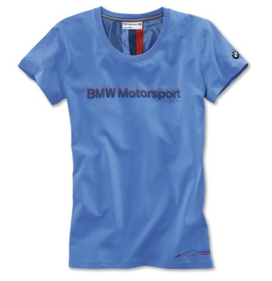 Женская футболка BMW Motorsport Fan T-Shirt, ladies, Light Blue