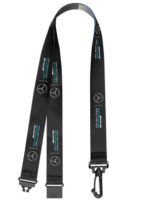 Шнурок для ключей Mercedes-Benz AMG Petronas Lanyard, Black