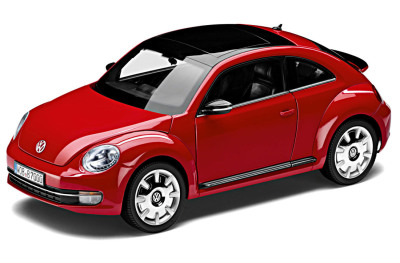 Модель автомобиля Volkswagen Beetle, Tornado Red, Scale 1:18