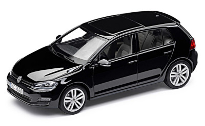 Модель автомобиля Volkswagen Golf 7, Deep Black Metallic, Scale 1:43