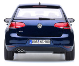 Модель автомобиля Volkswagen Golf 7, Night Blue Metallic, Scale 1:18, артикул 5G4099302F5F
