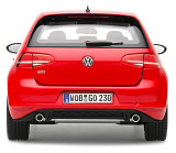 Модель автомобиля Volkswagen Golf 7 GTI, Tornado Red, Scale 1:18, артикул 5G3099302BFC