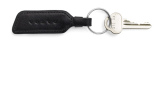 Кожаный брелок Volvo Leather Key Ring, Black, артикул VFL2300505100000