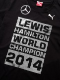 Футболка унисекс Mercedes Unisex T-shirt, F1 Driver World Champion 2014, артикул B67995255
