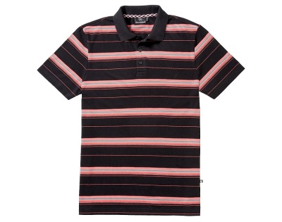 Мужская рубашка-поло Mercedes Men's Polo Shirt, Coral Woven Stripes