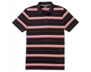 Мужская рубашка-поло Mercedes Men's Polo Shirt, Coral Woven Stripes