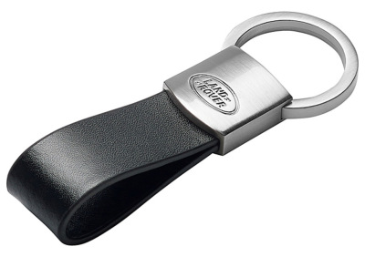 Брелок для ключей Land Rover Leather Loop Keyring, Black