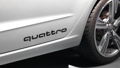 Комплект из двух наклеек Audi quattro Sticker Set - Brilliant Black