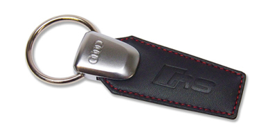 Брелок Audi RS model Leather key ring Black