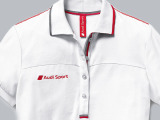 Женская футболка-поло Audi Sport Ladies Polo Shirt White, артикул 3131202111