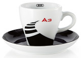 Набор из двух кофейных чашек с блюдцами Audi A3 Espresso cups set, артикул 3291201300