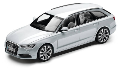Модель Audi A6 Avant, Glacier white, 2013, Scale 1 43