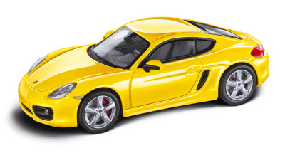 Модель автомобиля Porsche Cayman S, Racing Yellow 1:43