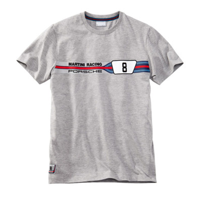 Мужская футболка Porsche Martini Men’s T-shirt, Grey