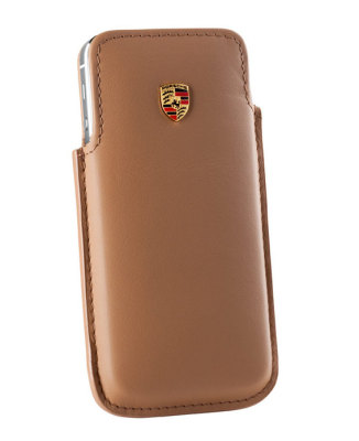 Кожаный чехол для iPhone 5 Porsche Case for iPhone 5, Cognac