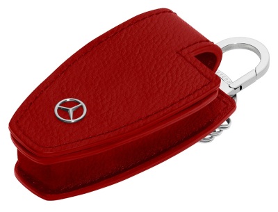 Кожаный футляр для ключей Mercedes-Benz Leather Key Case Red
