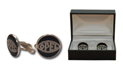 Серебряные запонки Opel Cufflinks Opel-Eye, black