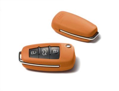 Кожаный футляр для ключа Audi Leather key cover, Signal Orange