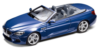 Модель автомобиля BMW M6 Convertible (F12 M) San Marino Blue, Scale 1:18