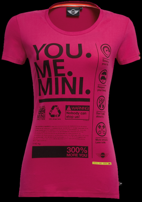 Женская футболка Mini Ladies' T-shirt, You.Me.Mini. Pink