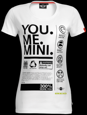 Женская футболка Mini Ladies' T-shirt, You.Me.Mini. White