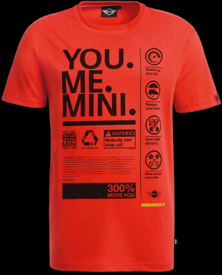 Мужская футболка Mini Men’s  T-shirt, You.Me.Mini. Orange