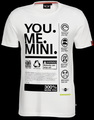 Мужская футболка Mini Men’s  T-shirt, You.Me.Mini. White
