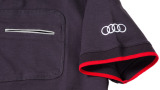 Мужская футболка-поло Audi Sport Mens Polo Shirt  Dark Grey, артикул 3131202032