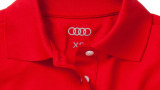 Женское поло Audi Womens Poloshirt Coolmax, Red, артикул 3131203601