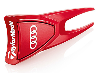 Маркер для гольфа Audi Divot repair tool and Ball marker, Golf, red