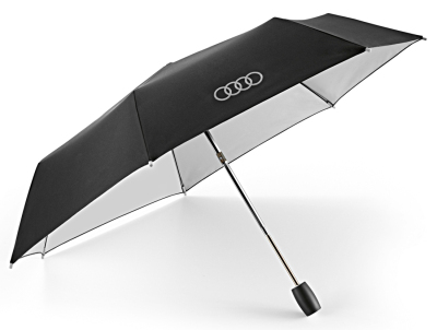Маленький складной зонт Audi Pocket umbrella, small, black/silver