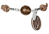 Браслет Audi bracelet with Audi A3 pendant, brown, артикул 3291300900