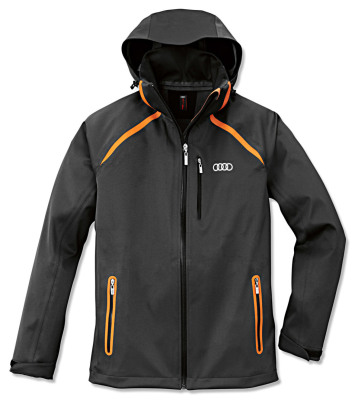 Мужская куртка Audi Mens Softshell Jacket, R8 LMS, Grey/Orange