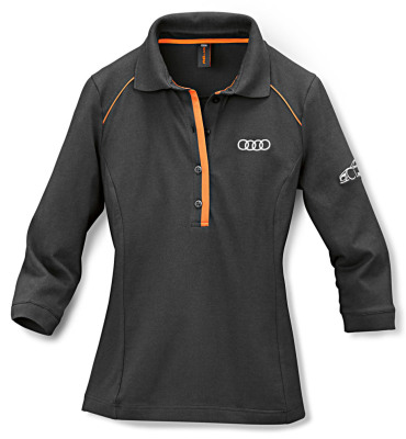 Женская рубашка поло Audi Womens Poloshirt, R8 LMS, Grey/Orange