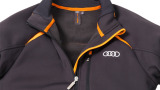 Мужская куртка Audi Men's R8 LMS Fleece Jacket, Grey/Orange, артикул 3131204702
