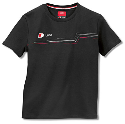 Мужская футболка Audi Mens T-Shirt, S line, Black