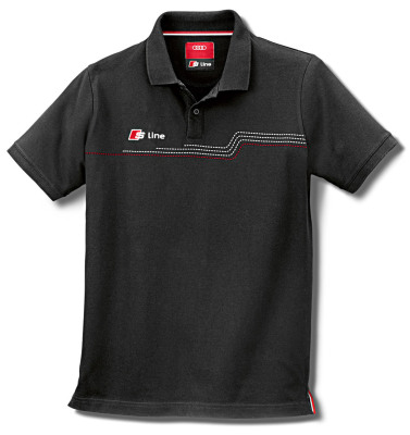 Мужская рубашка поло Audi Mens Polo-Shirt,, S line, Black