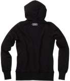 Женская толстовка с капюшоном Audi Womens Hooded Sweatjacket, S Line, Black, артикул 3131301401