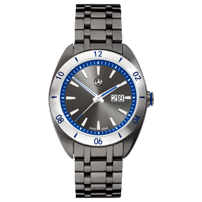 Наручные часы Mercedes Men’s Watch, Classy Punk, Anthracite / Blue